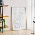 Custom Family Name Word Search Print