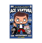 Ace Ventura Pop Art Wall Decor – Retro Cartoon Comic Poster