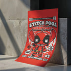 Stitch Pool Art Wall Decor – Retro Cartoon Comic Poster