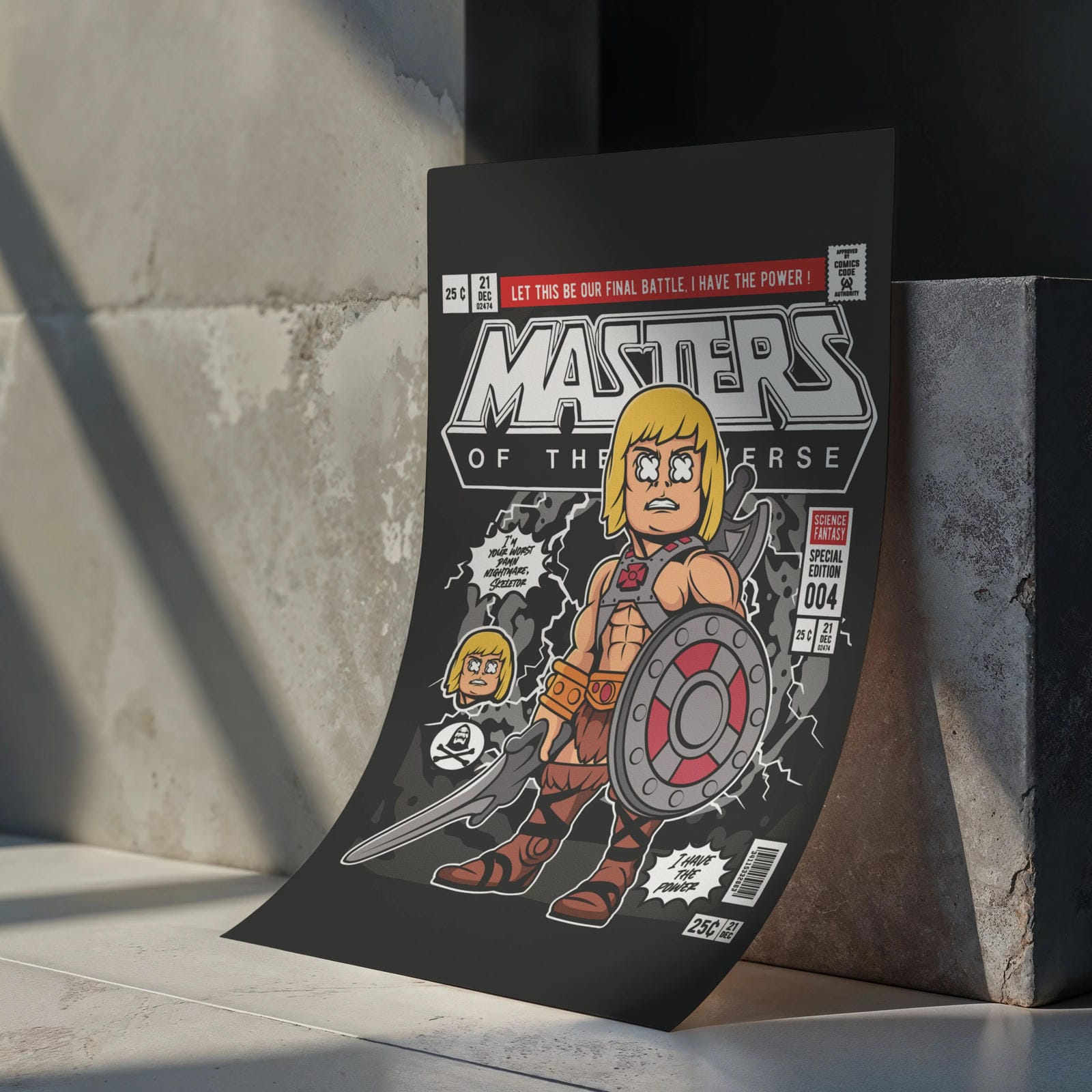 Heman Art Wall Decor – Retro Cartoon Comic Poster