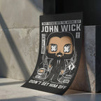 John Wick Art Wall Decor – Retro Cartoon Comic Poster