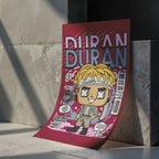 Simon Le Bon Duran Duran Art Wall Decor – Retro Cartoon Comic Poster