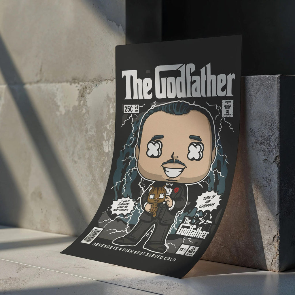 Godfather Art Wall Decor – Retro Cartoon Comic Poster