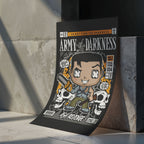 Army of Darkness Pop Art Wall Decor – Retro Cartoon Comic Poster