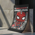 Spider Punk Art Wall Decor – Retro Cartoon Comic Poster
