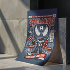 Venom Captain America Art Wall Decor – Retro Cartoon Comic Poster