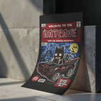 Bat Mobile Pop Art Wall Decor – Retro Cartoon Comic Poster