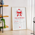 Custom Special Month Print – Personalized Love Art