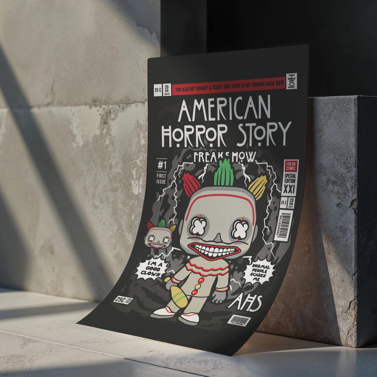 Freak Show American Horror Art Wall Decor – Retro Cartoon Comic Poster