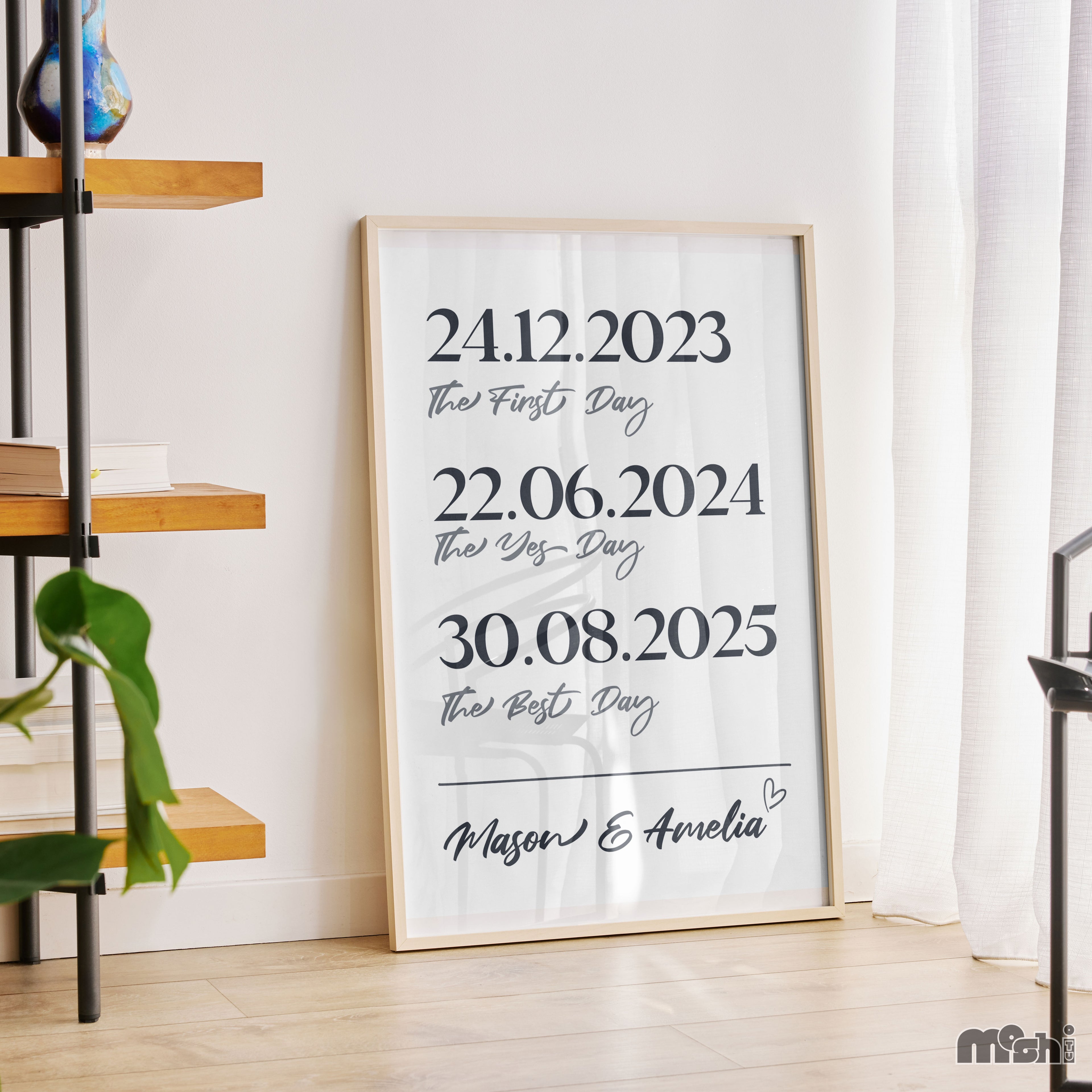Our First Dates Wall Art