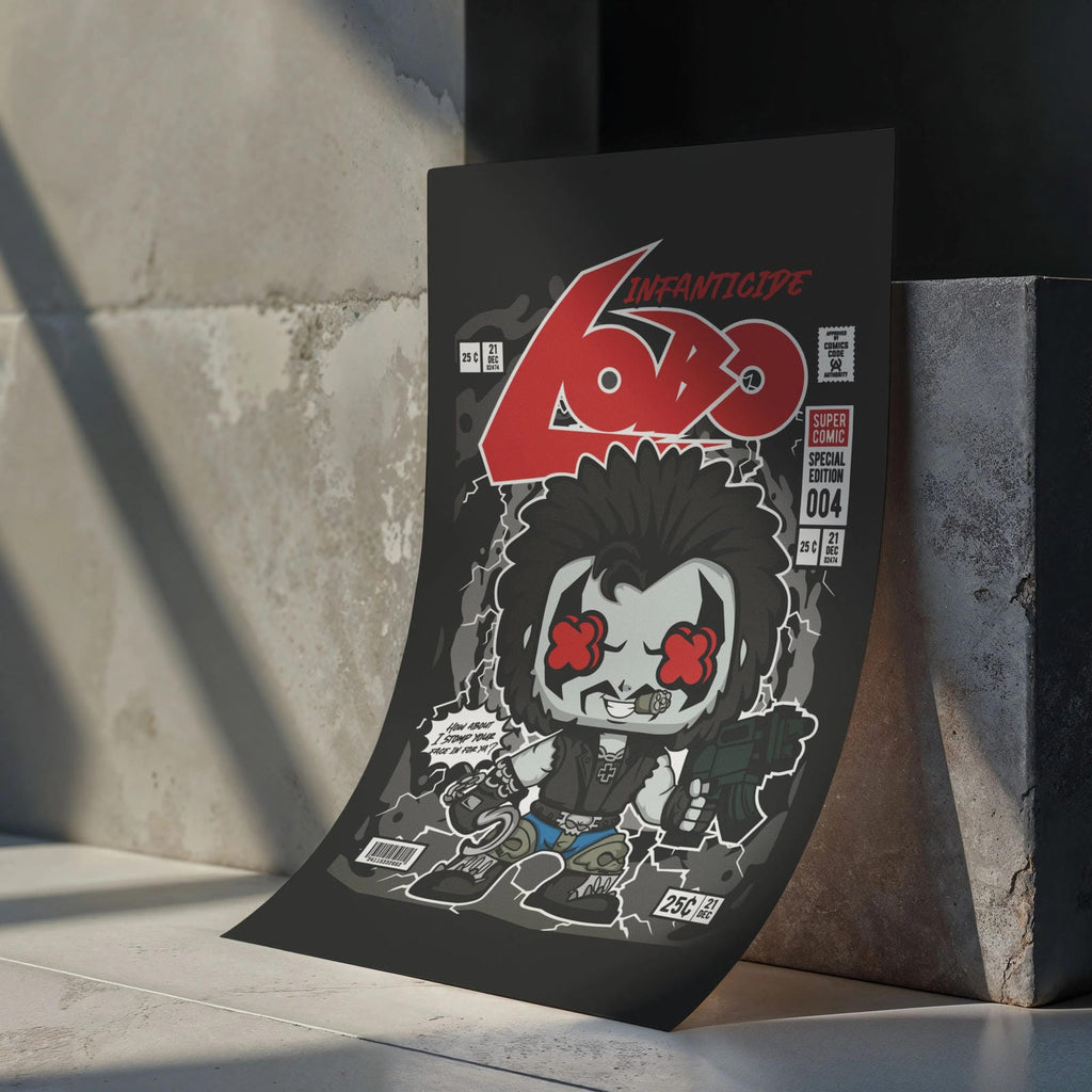 Lobo Art Wall Decor – Retro Cartoon Comic Poster