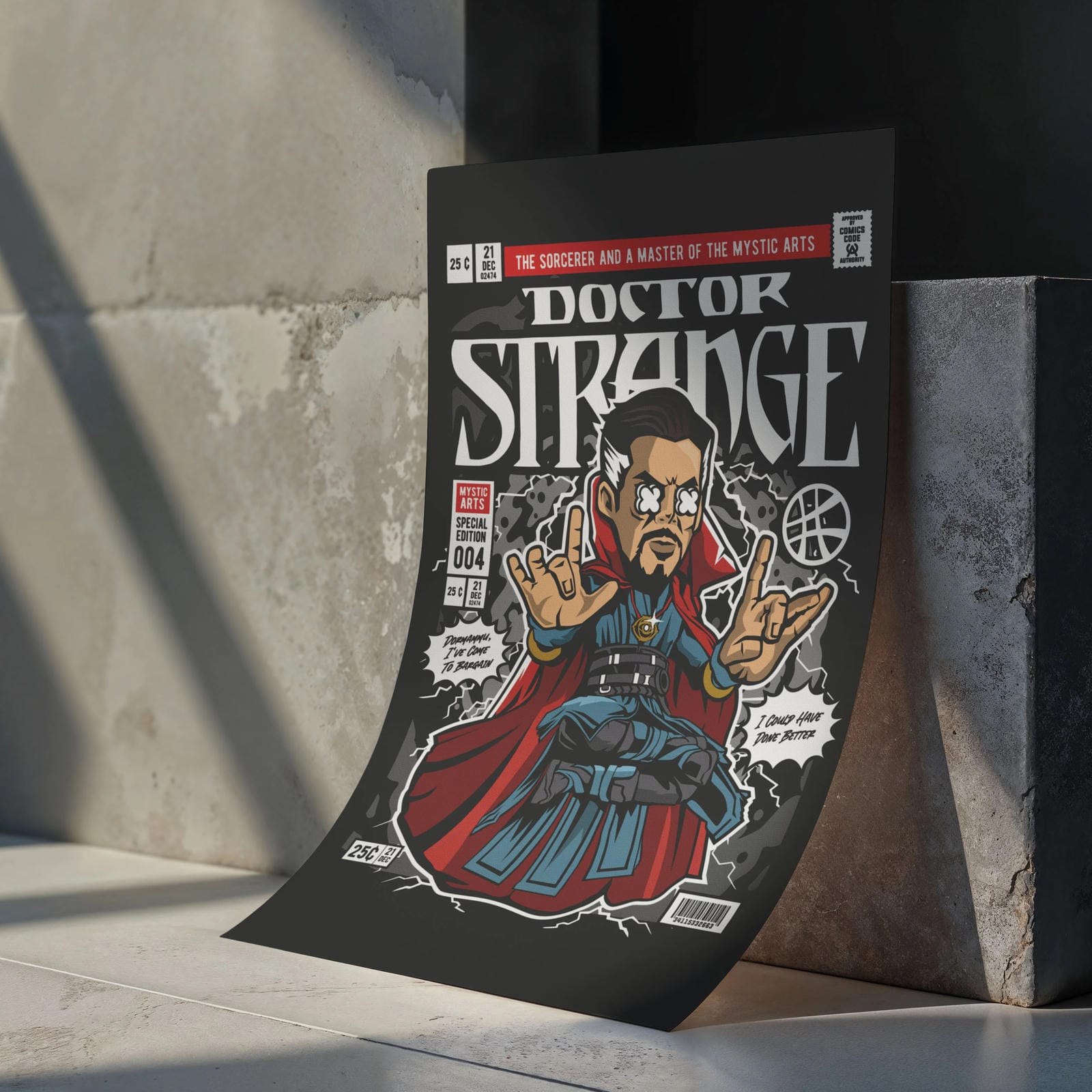 Doctor Strange Art Wall Decor – Retro Cartoon Comic Poster