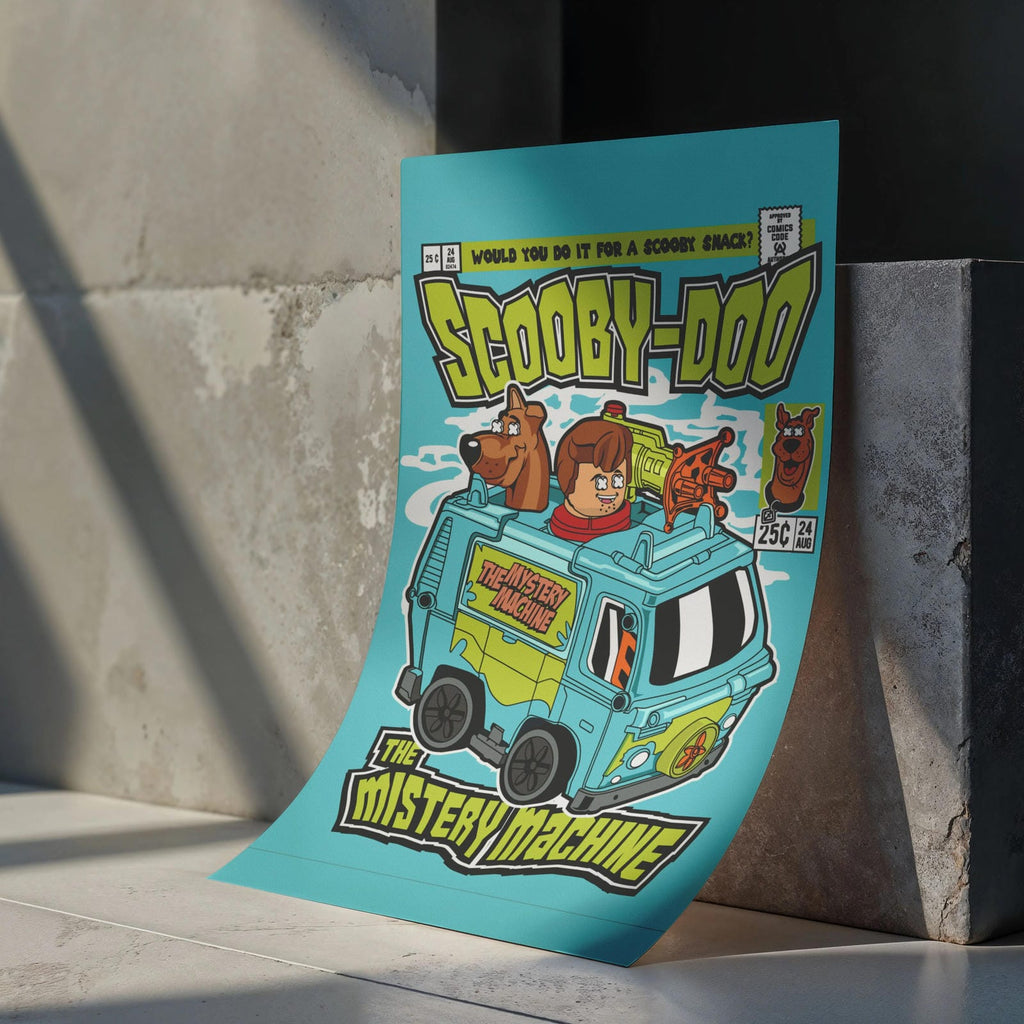 Scooby-Doo Art Wall Decor – Retro Cartoon Comic Poster
