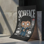 Scarface Tony Montana Art Wall Decor – Retro Cartoon Comic Poster