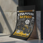 Steampunk Bat Rod Art Wall Decor – Retro Cartoon Comic Poster