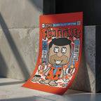 Fred Flinstones Art Wall Decor – Retro Cartoon Comic Poster