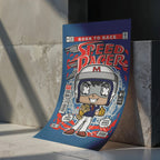 Speed Racer Art Wall Decor – Retro Cartoon Comic Poster