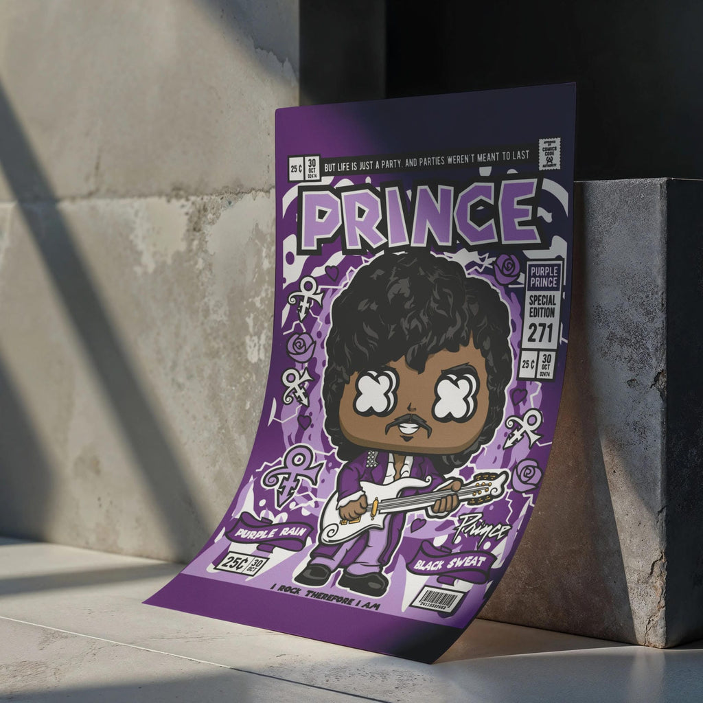 Prince Art Wall Decor – Retro Cartoon Comic Poster