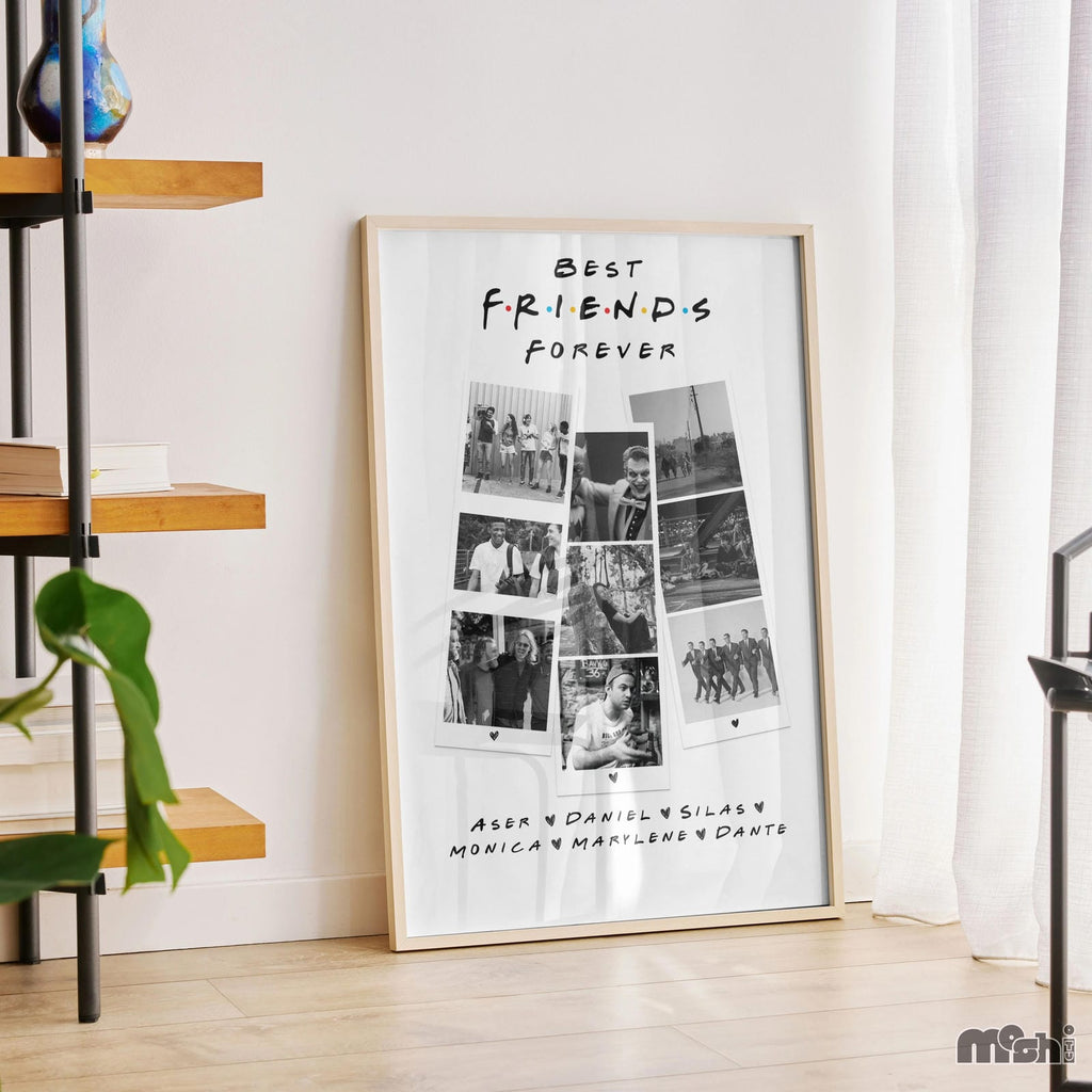 Personalized Friends TV Show-Inspired Best Friends Collage