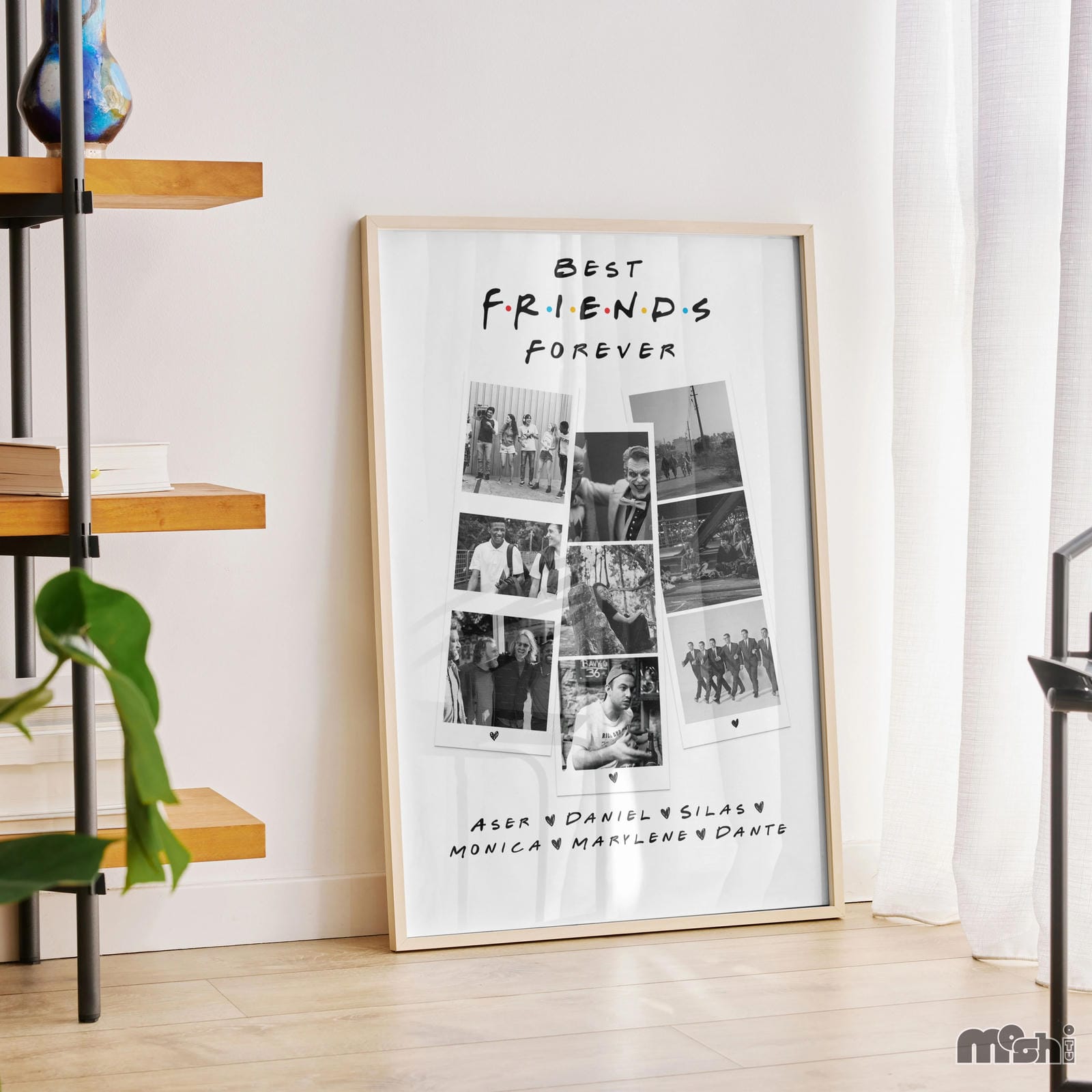 Personalized Friends TV Show-Inspired Best Friends Collage