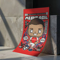 Mesut Ozil Art Wall Decor – Retro Cartoon Comic Poster