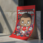 Mesut Ozil Art Wall Decor – Retro Cartoon Comic Poster