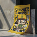 Stranger Things Dustin Art Wall Decor – Retro Cartoon Comic Poster