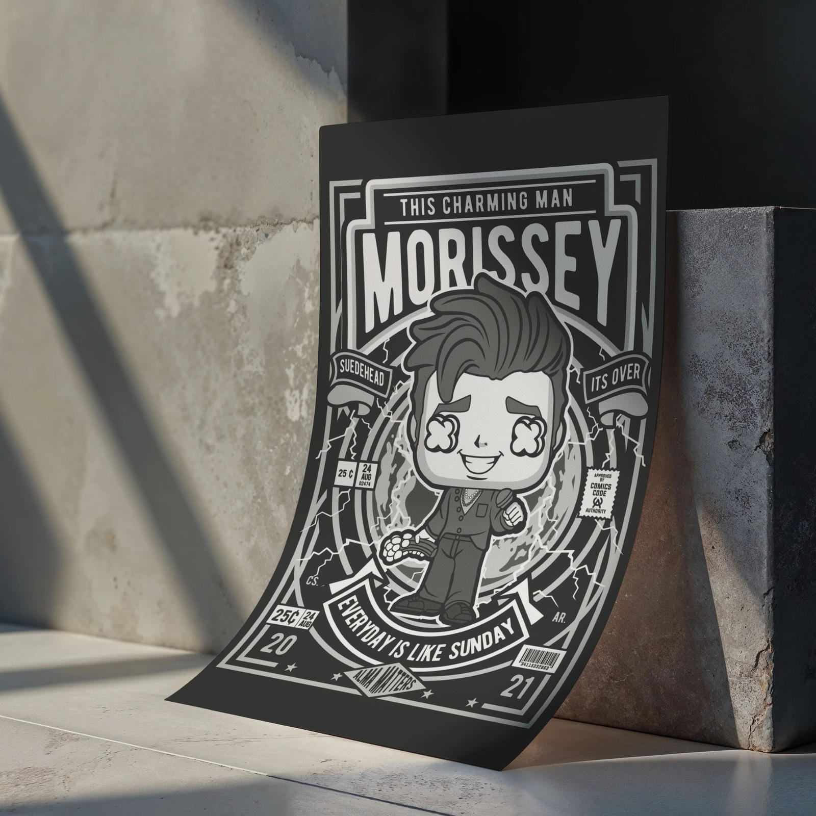 Morissey Art Wall Decor – Retro Cartoon Comic Poster