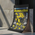 Bumblebee Art Wall Decor – Retro Cartoon Comic Poster