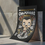 Freddy Mercuri Queen Art Wall Decor – Retro Cartoon Comic Poster