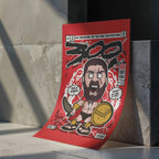 Leonidas 300 Art Wall Decor – Retro Cartoon Comic Poster