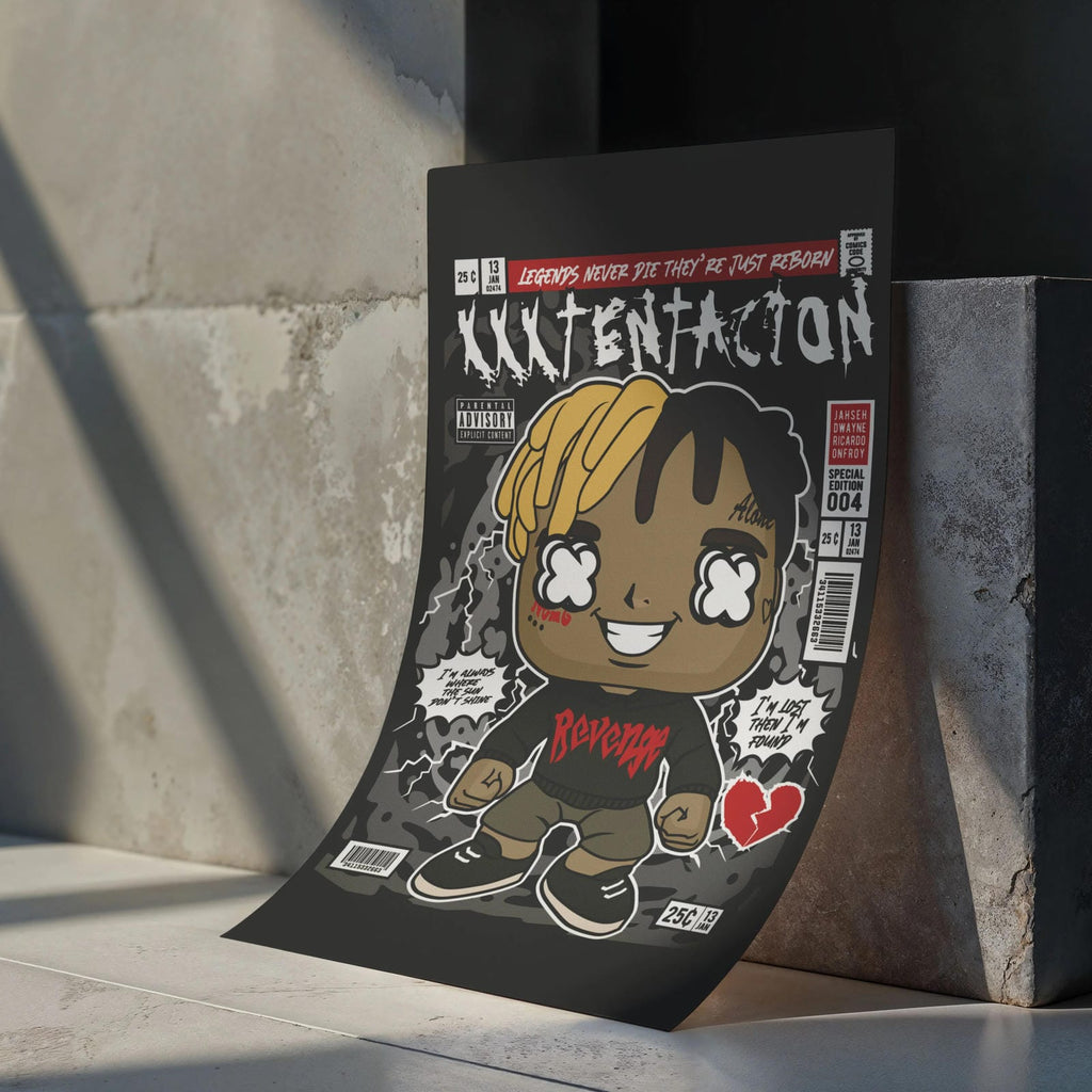 XXXTENTACION Art Wall Decor – Retro Cartoon Comic Poster