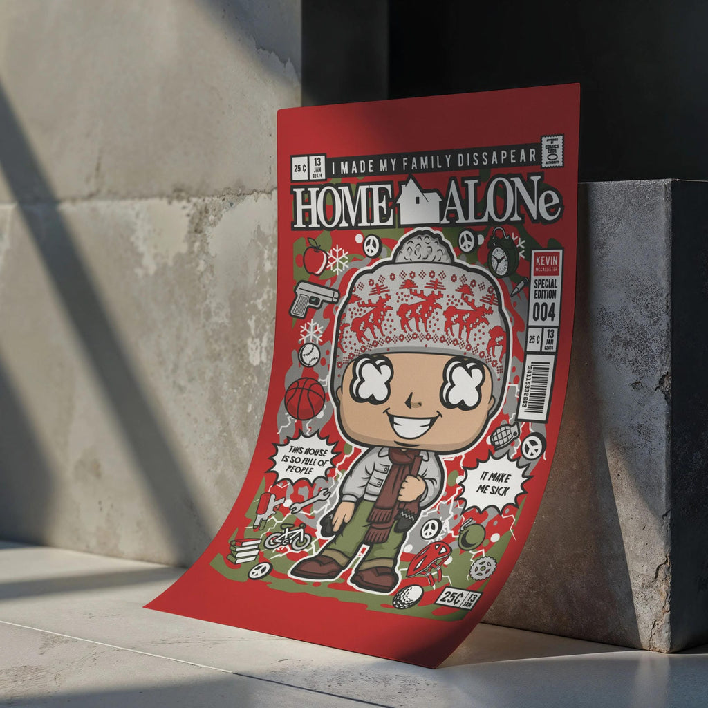 Home Alone Art Wall Decor – Retro Cartoon Comic Poster