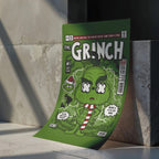 The Grinch Art Wall Decor – Retro Cartoon Comic Poster