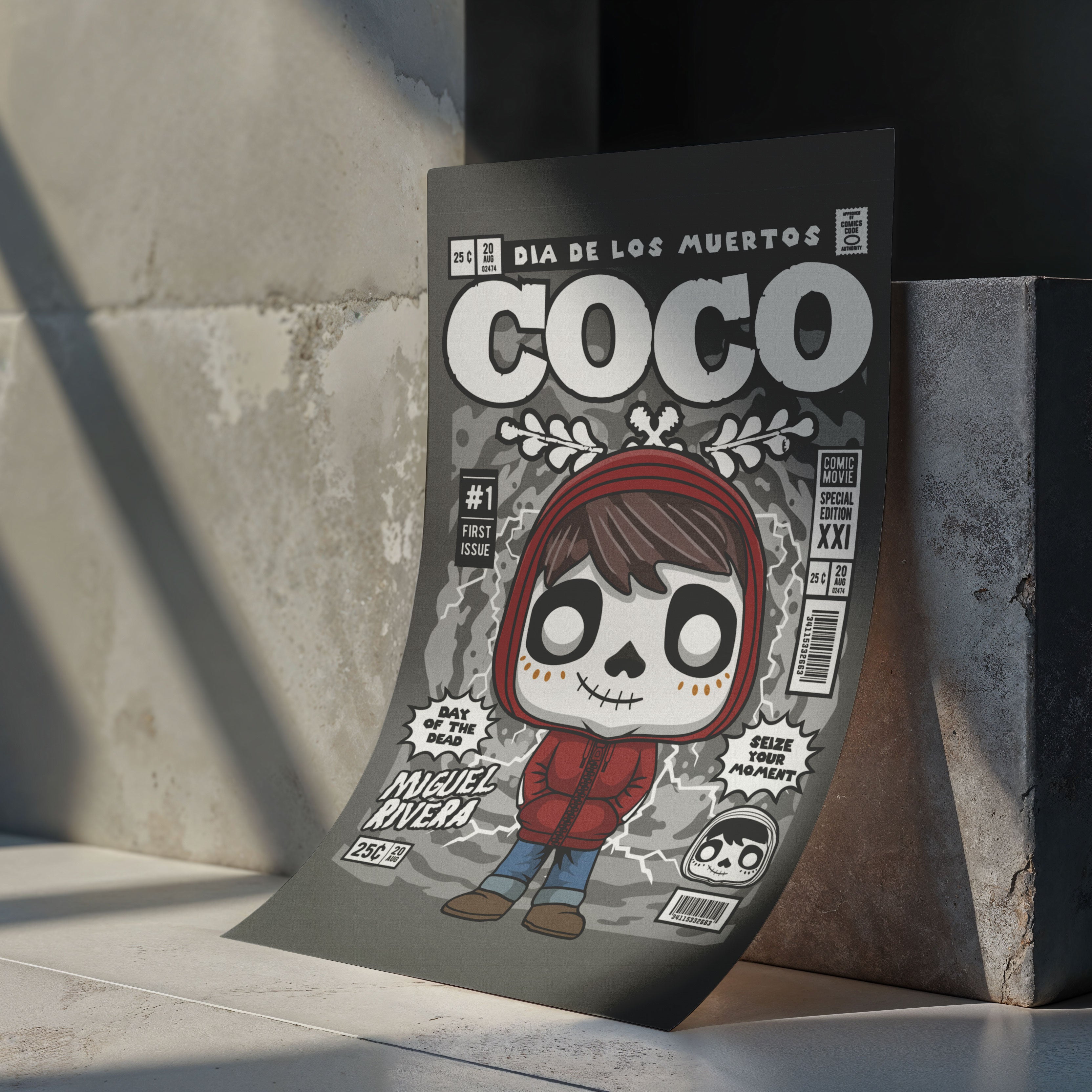 Coco Art Wall Decor – Retro Cartoon Comic Poster – Moshi Tu