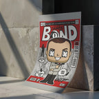 James Bond Art Wall Decor – Retro Cartoon Comic Poster