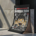 Green Day Art Wall Decor – Retro Cartoon Comic Poster