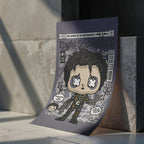 Edward Scrissorhands Art Wall Decor – Retro Cartoon Comic Poster