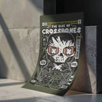 Crossbones Art Wall Decor – Retro Cartoon Comic Poster