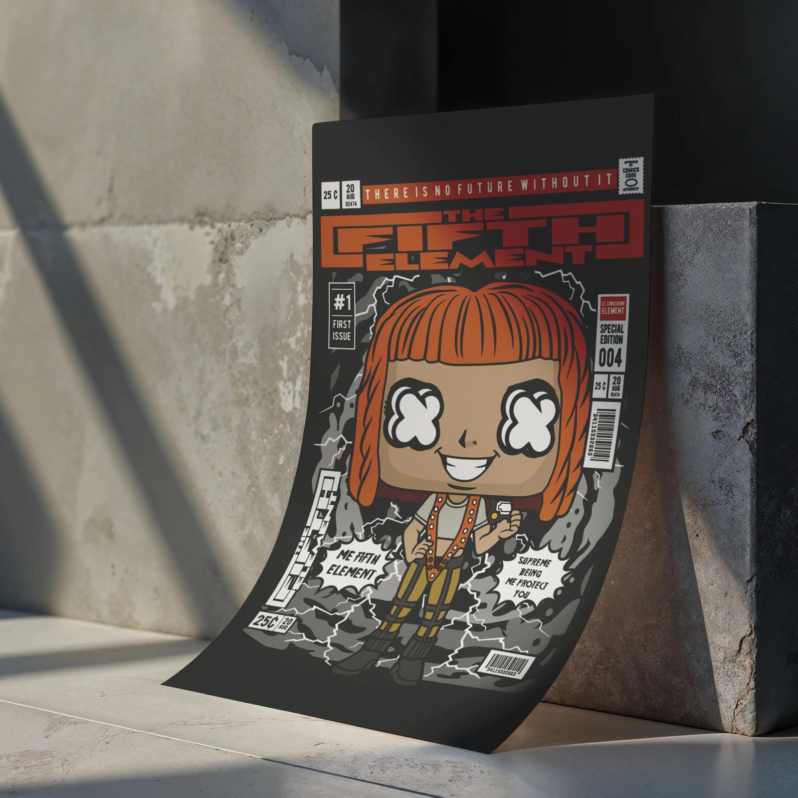 Fifth Element Art Wall Decor – Retro Cartoon Comic Poster