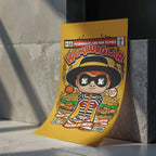 Hamburglar Art Wall Decor – Retro Cartoon Comic Poster