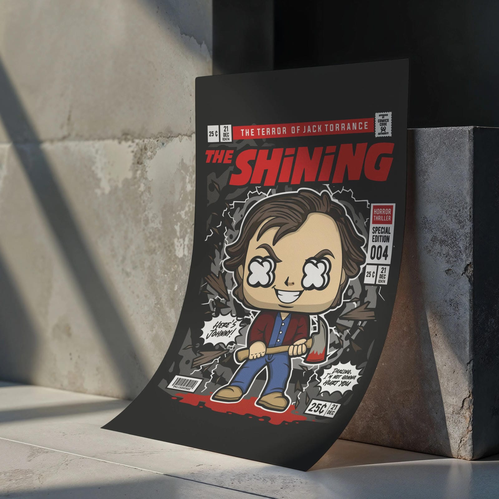 Jack The Shining Art Wall Decor – Retro Cartoon Comic Poster