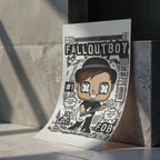 Patrick Stump Fall Out Boy Art Wall Decor – Retro Cartoon Comic Poster