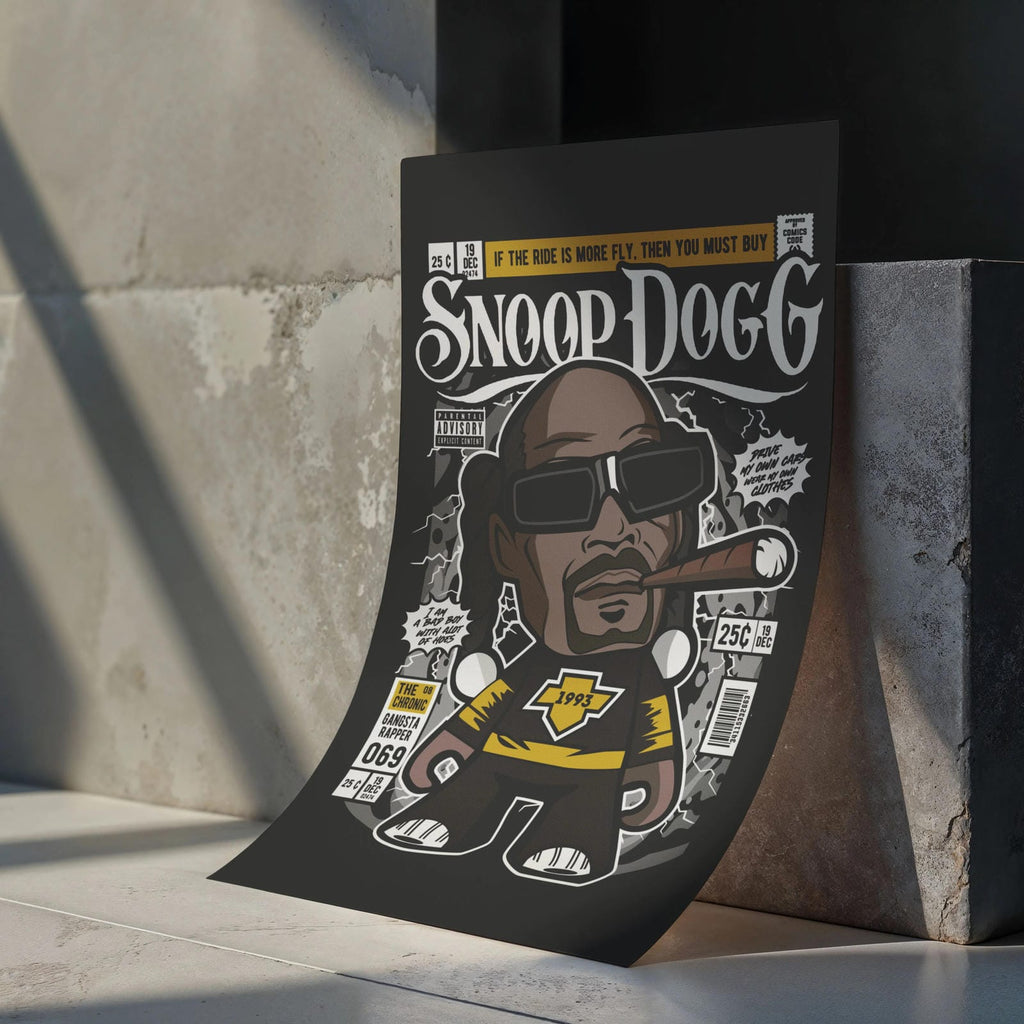 Snoop Dog Art Wall Decor – Retro Cartoon Comic Poster