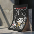 Kiss Art Wall Decor – Retro Cartoon Comic Poster