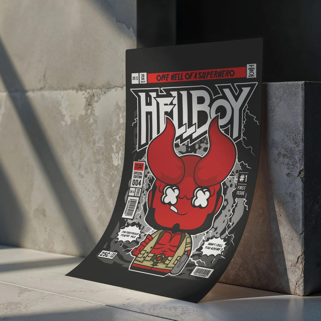 Hell Boy Art Wall Decor – Retro Cartoon Comic Poster
