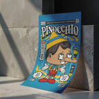 Pinnochio Art Wall Decor – Retro Cartoon Comic Poster