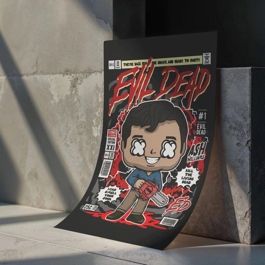 Evil Dead Pop Art Wall Decor – Retro Cartoon Comic Poster
