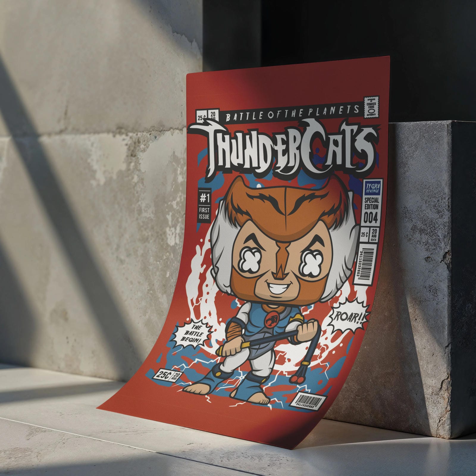 Tygra Art Wall Decor – Retro Cartoon Comic Poster