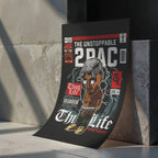 Tupac Art Wall Decor – Retro Cartoon Comic Poster